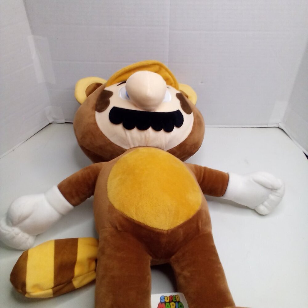 Super Mario Brothers Mario Raccoon Plush Toy 24" 2021 - Picture 14 of 14